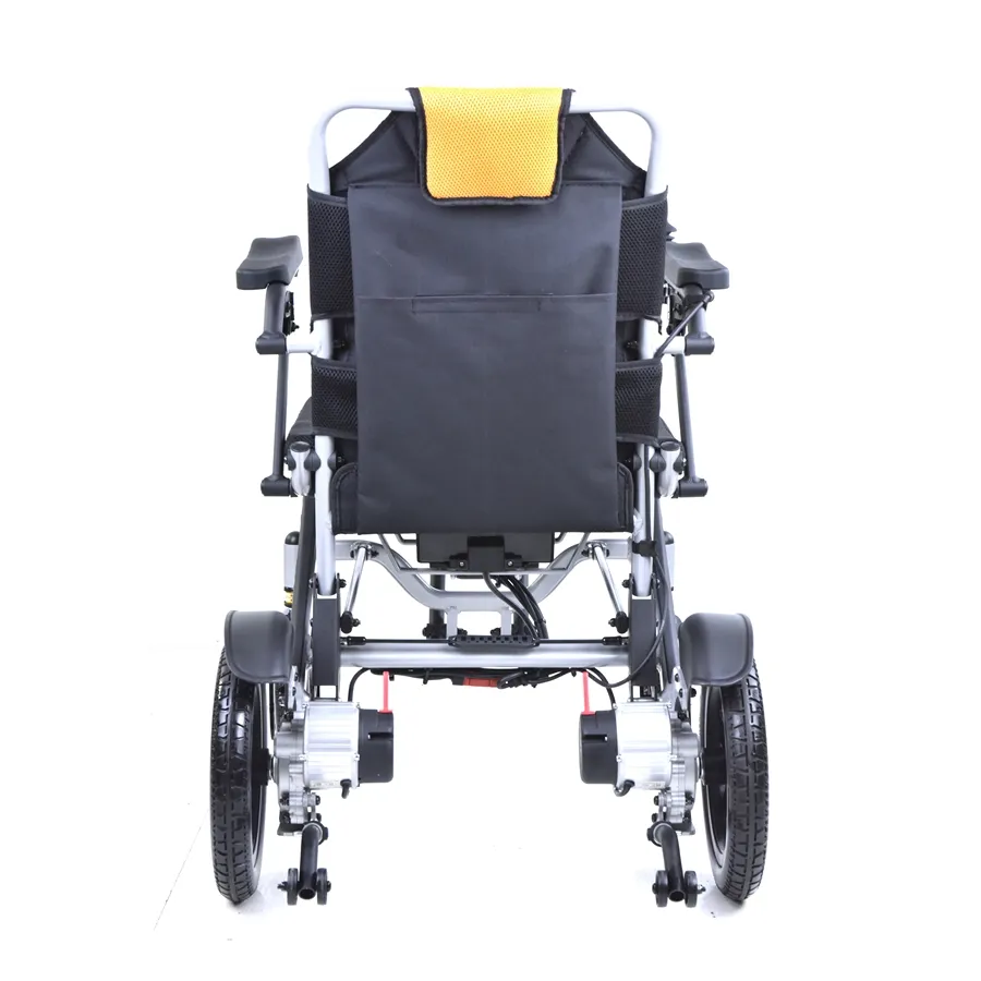Wholesale Aluminum Flip-up Footrest Fold Electric Power Wheelchair with Removable Lithium Battery - Image 3